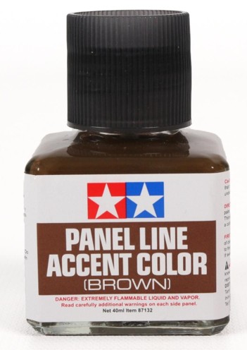 Panel Line Accent Color (Brown) 40ml Tamiya 87132