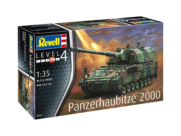 Tanque Militar Panzerhaubitze 2000 - Revell #03279 1:35