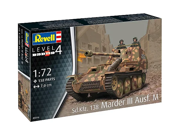 Tanque Sd.kfz. 138 Marder III Ausf. M - Revell #03316 1:72