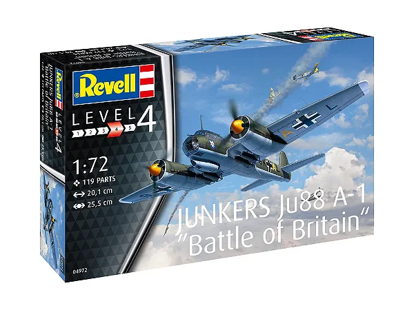 Avião Junkers Ju88 A-1 "Battle of Britain" - Revell #04972 1:72
