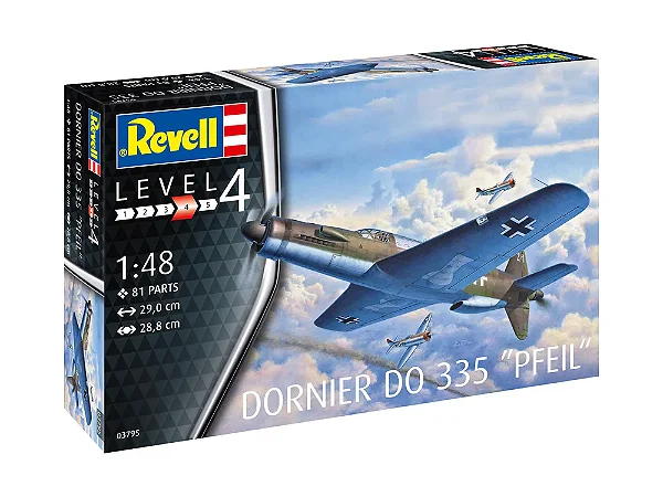 Avião Dornier do 335 "Pfeil" - Revell #03795 1:48