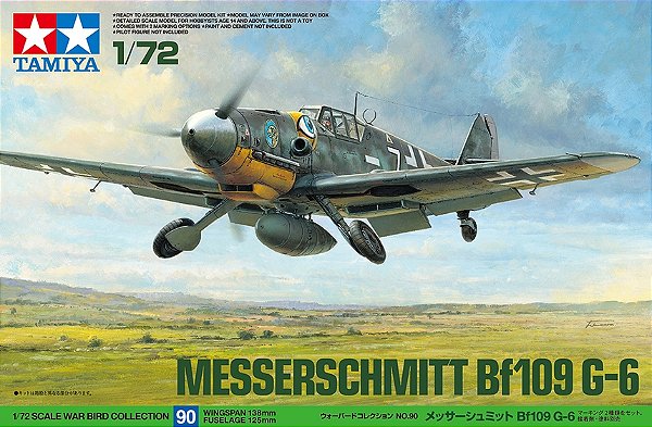 Avião Messerschmitt Bf109 G-6 - Tamiya #60790 1:72