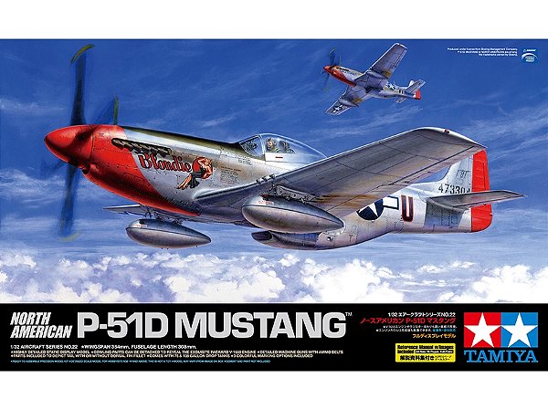 Avião North American P-51D Mustang - Tamiya #60322 1:32