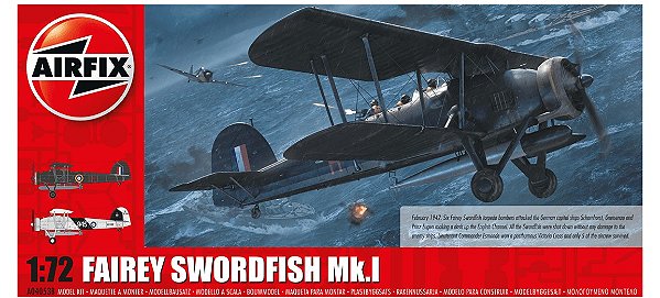 Avião Fairey Swordfish Mk.I - Airfix #A04053B 1/72