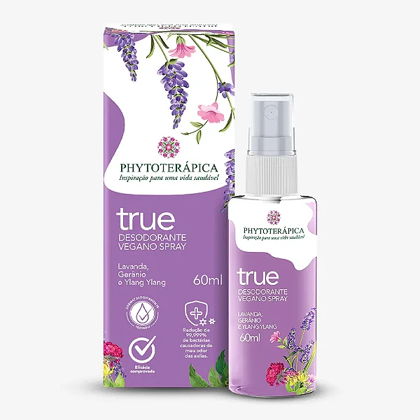 Desodorante Vegano Spray True - 60 ml