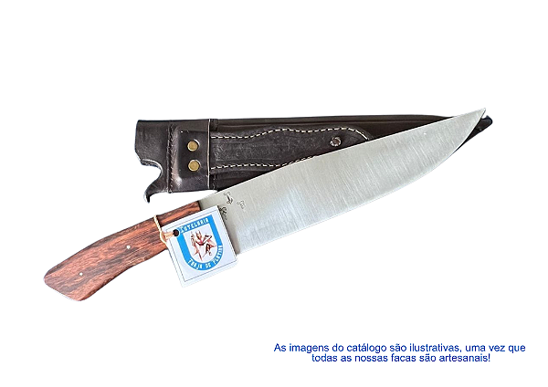 FACA CHURRASCO ESTRUTURA INTEGRALL - 9" - CABO MADEIRA DE LEI