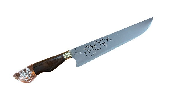 FACA INOX 10" VAZADA - NOSSA SENHORA