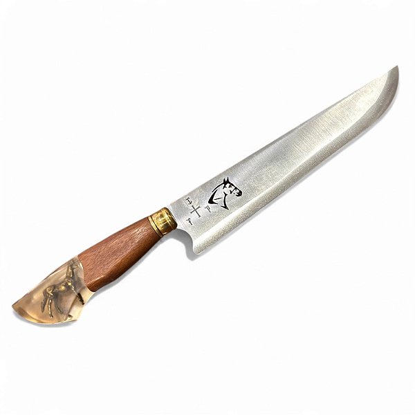 FACA INOX 10" VAZADA - CAVALO