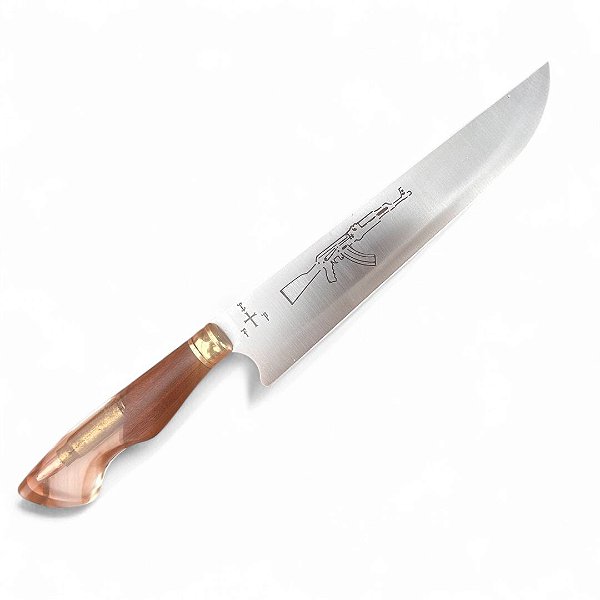 FACA INOX 10" VAZADA - FUZIL