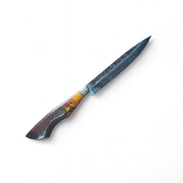FACA CHURRASCO ESPIGA OCULTA - AÇO CARBONO - 7" - CABO HÍBRIDO