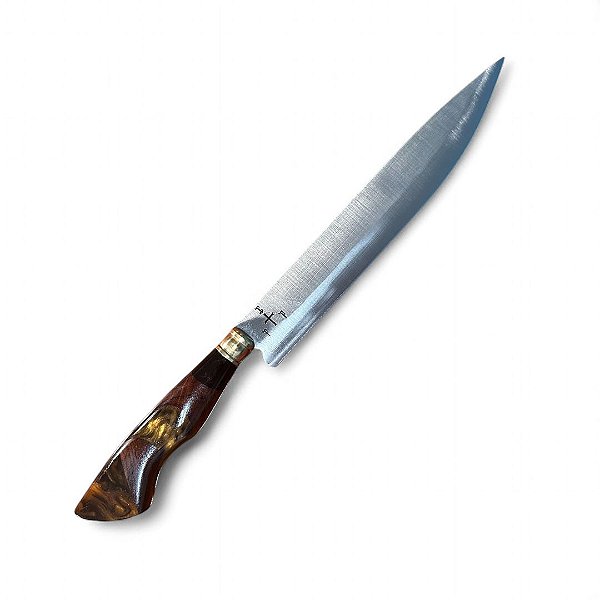 FACA CHURRASCO ESPIGA OCULTA - AÇO INOX 420 - 10" - CABO HÍBRIDO