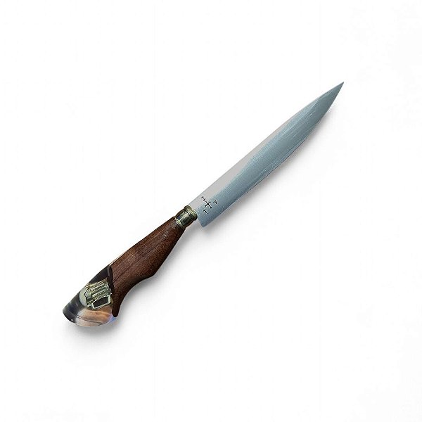 FACA CHURRASCO ESPIGA OCULTA  - AÇO INOX 420 - 7" - CABO PINGENTE CHOPP
