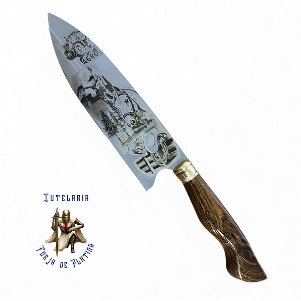 Faca Churrasco - Cabo Madeira - Agro