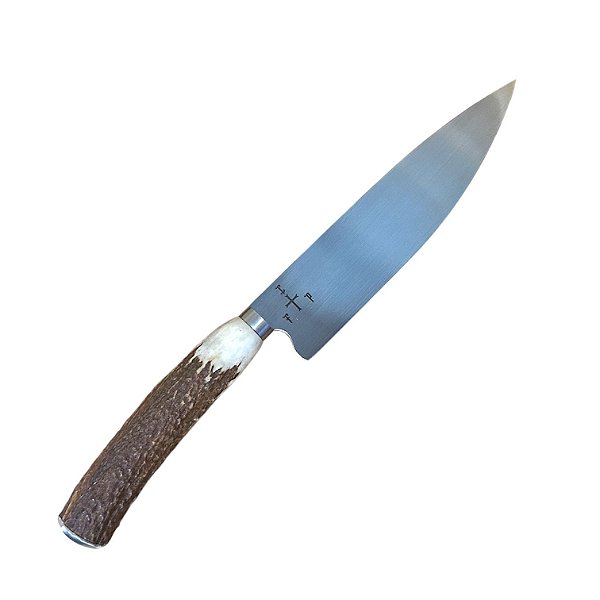 Faca 8" Aço Inox 440c - Cabo Chifre de Cervo