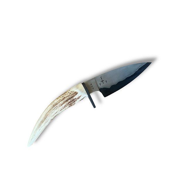 Faca MIni 3,5" - San Mai - Cabo Chifre Cervo