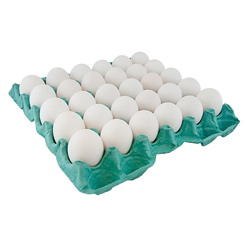 Ovos Galinha Branco Grande Bandejão Com 30 Unidades
