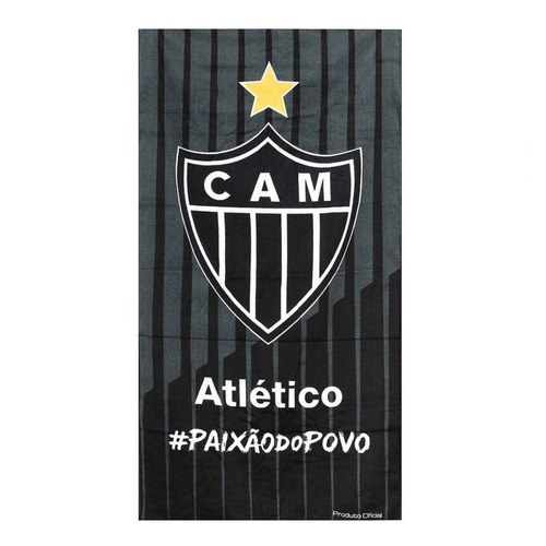 Toalha De Banho Aveludada Atletico Mineiro 70cmx1,40m