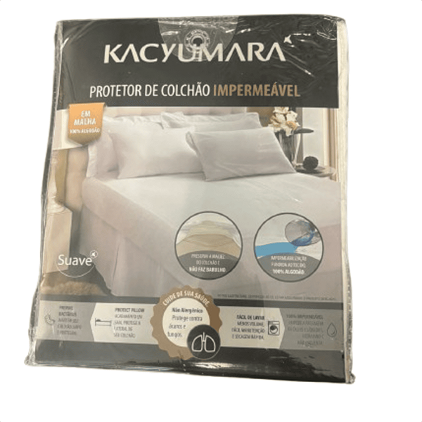 Protetor De Colchão Impermeável Kacyumara 90X190 Solteiro