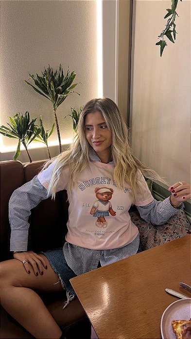 T-shirt Ursinha Rosa