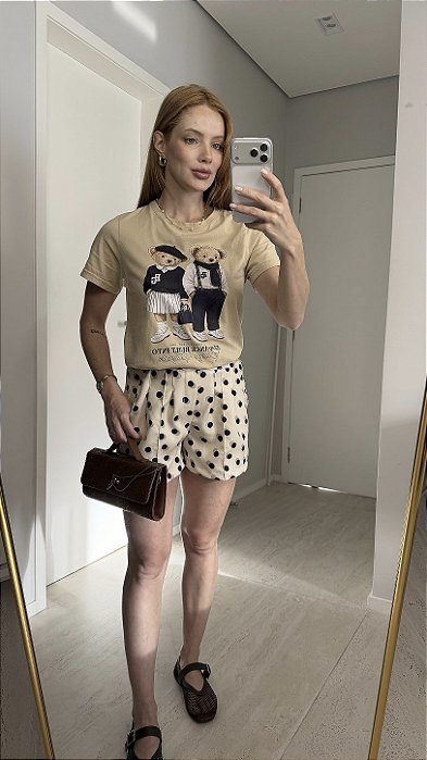 Short Alfaiataria Poá Rebeca