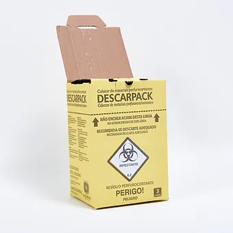 Coletor perfurocortantes 3L - Descarpack