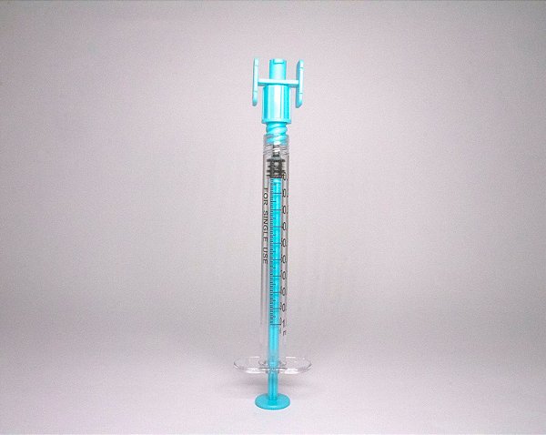 SERINGA CRISTAL 1 ml Interflexy   ZERO RESIDUO pacote com 5 unidades