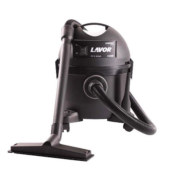 Aspirador De Pó E Água 12l Compact Eco 1250w Lavor Wash 127v B8.201.0062L
