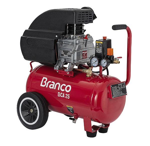 Compressor De Ar Bca-25 - 25 Litros 1,9 Cv 220v Branco C/nfe 90362502