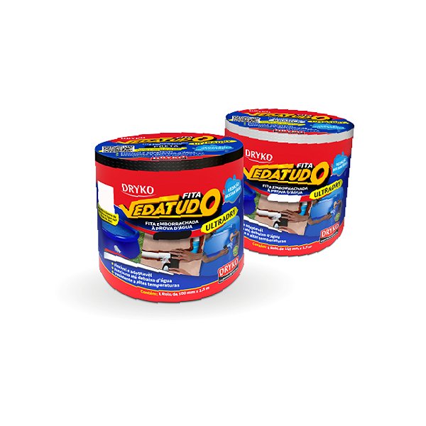 FITA VEDATUDO ALUMÍNIO ULTRADRY BRANCO - DRYKO IMPERMEABILIZANTES ULTRADRY- BCO
