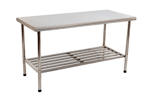 Mesa Serviço Inóx Central 1,20m Imeca 120x70 Bancada C/nfe 5813