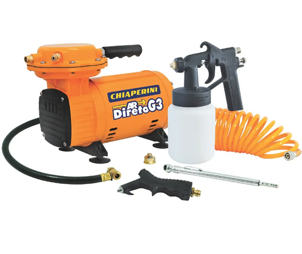 MOTOCOMPRESSOR AR DIRETO G3 MONOFÁSICO BIVOLT 1750RPM 40PSI C/M 1/3HP 786 - CHIAPERINI