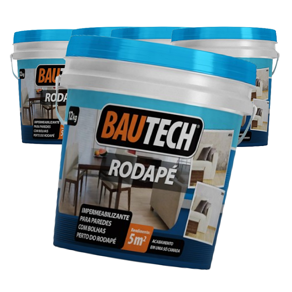 Bautech Rodapé 12kg Impermeabilizante P/ Mofo Bolor Umidade
