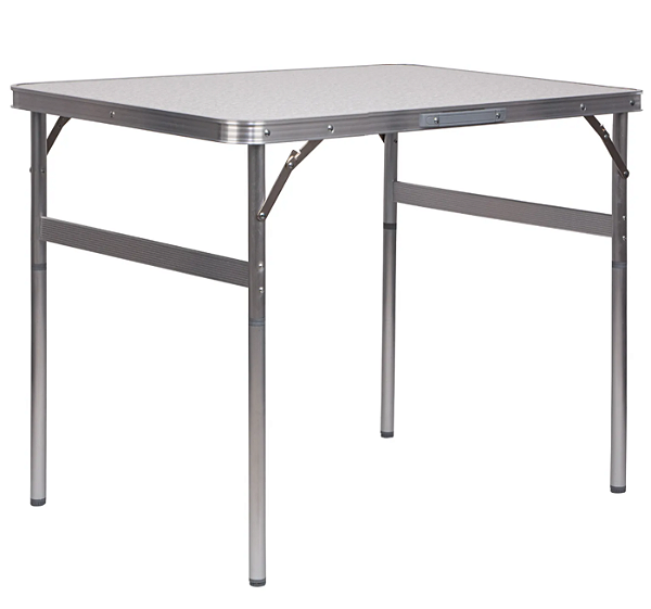 Mesa Dobrável Alumínio 90x60 Cm Vira Maleta C/nfe Palisad