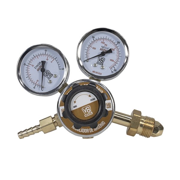 Regulador De Pressão De Gas Argônio Para Solda Tig Mig Mag 110190 - V8 Brasil