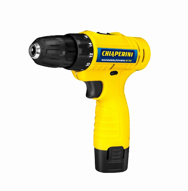 Parafusadeira/furadeira 750 12v Liion Chiaperini Cor Amarelo 27367