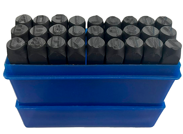 Alfabeto Tipo Punção Aço 5mm com 27 Peças para Gravação - Bremen 6192