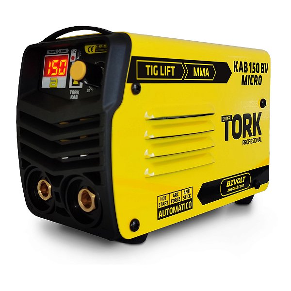 Inversora de Solda MMA 150A KAB Micro Bivolt Portátil - Tork IE-6150-BV