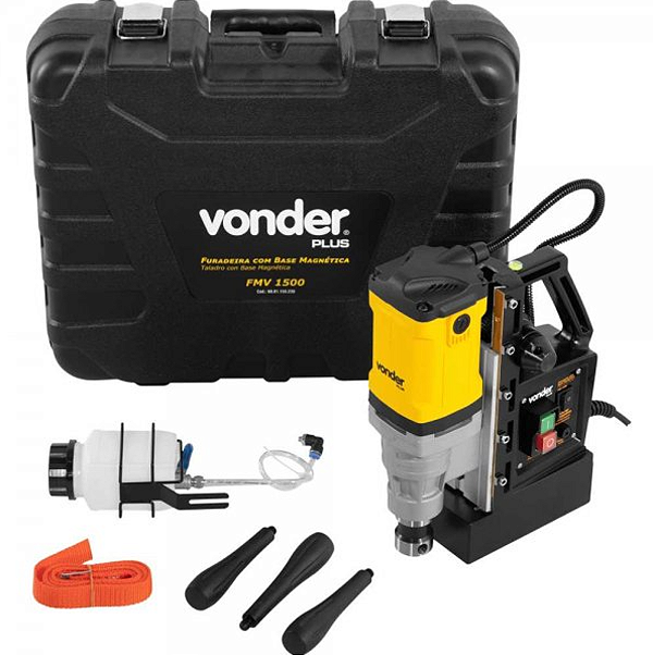FURADEIRA COM BASE MAGNÉTICA SISTEMA DE LUBRIFICAÇÃO 1.500W 22 FMV 1500 6001150230 - VONDER