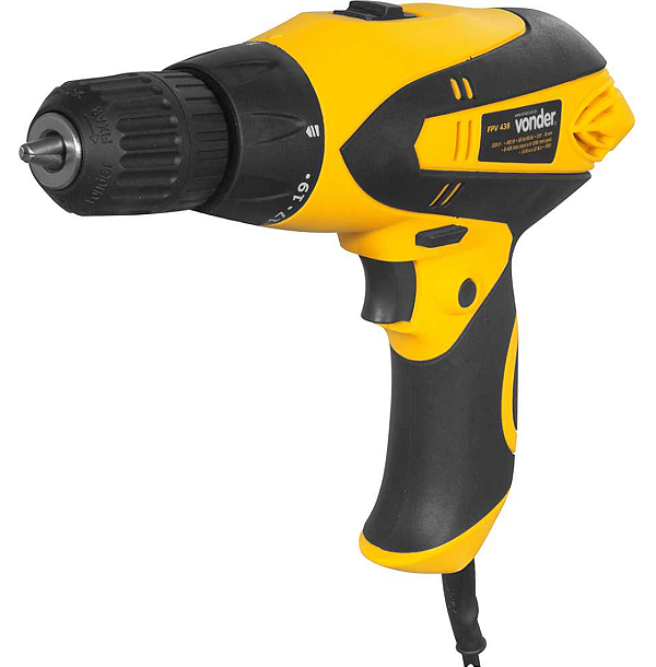 FURADEIRA E PARAFUSADEIRA COM VELOCIDADE VARIÁVEL 3/8" 400W FPV438 220V 6001438220 - VONDER