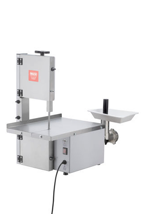 MINI SERRA FITA DE BANCADA LÂMINA 154CM EM AÇO CARBONO COM MOEDOR DE CARNE BIVOLT 1063 - MALTA