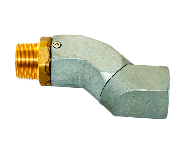 CONEXÃO GIRATÓRIA TIPO Z 1" 360 GRAUS EM ALUMÍNIO PARA BICO DE ABASTECIMENTO 1837 - BREMEN