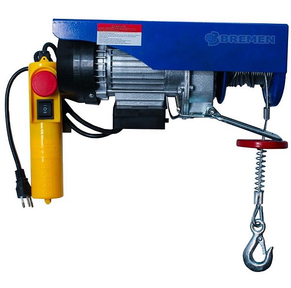GUINCHO COLUNA 110V 400/800KG 1350W CABO 12M X 5.0 MM 6151 - BREMEN