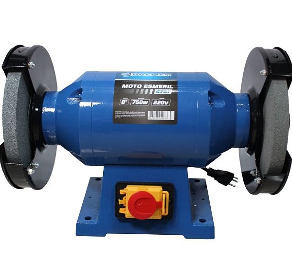 MOTO ESMERIL CICLO DE TRABALHO INTERMITENTE, REBOLO 8" 220V 750W 60HZ 4787 - BREMEN