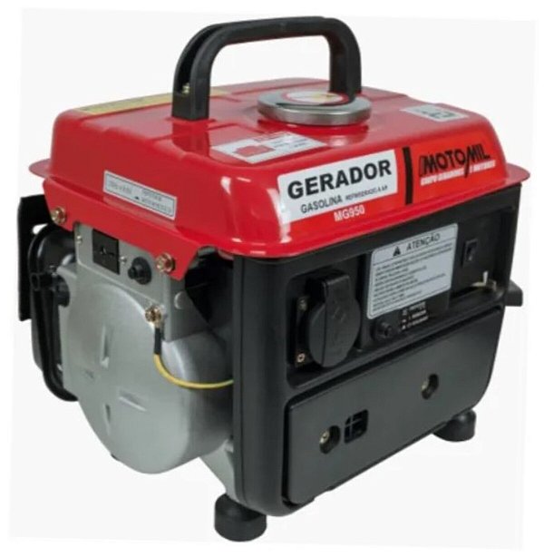 GERADOR DE ENERGIA À GASOLINA MG-950 800W 60HZ 220V 6255.9 GMEG - MOTOMIL