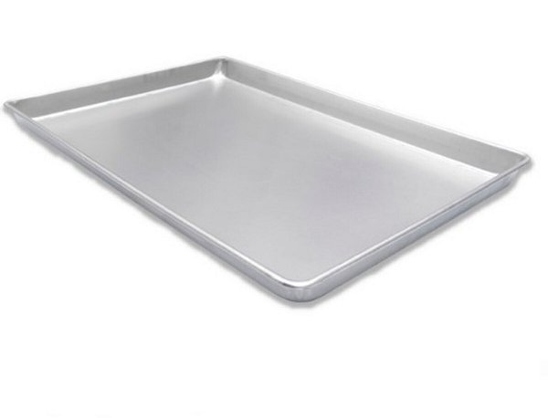 ASSADEIRA DE ALUMÍNIO LISA 0,6MM ESTAMPADA 62x36x3,5 0360 - IMECA