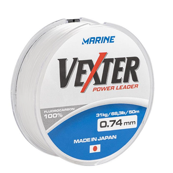 LINHA VEXTER 100% FLUOROCARBONO JAPONESA POWER LEADER 15.9lb 0.33mm 50m 8346- MARINE SPORTS