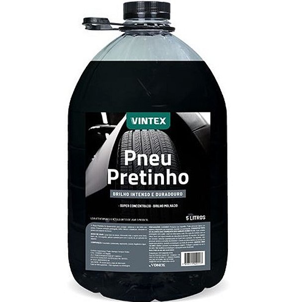 CERA LÍQUIDA PROTETORA PARA PNEUS COM BRILHO MOLHADO PNEU PRETINHO 5L 2008029 - VONIXX