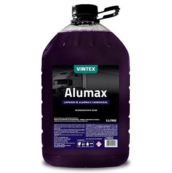 DETERGENTE ATIVADO LIMPADOR DE ALUMINIO CONCENTRADO DESINCRUSTANTE ÁCIDO ALUMAX 5L 2008005 - VONIXX