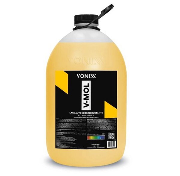 LAVA AUTOS DESINCRUSTANTE BIODEGRADÁVEL COM PH LEVEMENTE BÁSICO V-MOL 5L 2050117 - VONIXX