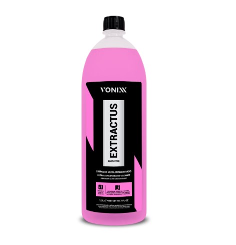 LIMPADOR ULTRA CONCENTRADO EXTRACTUS SENSITIVE 1,5L LIMPEZA PROFISSIONAL DE ESTOFADOS E TAPETES FINOS 2011100 - VONIXX